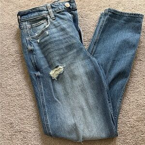 Ultra high rise mom jeans